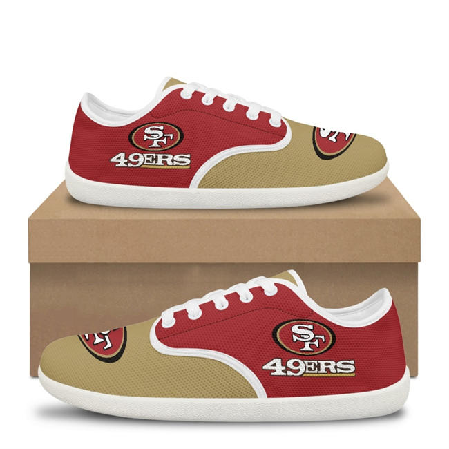 Women's San Francisco 49ers Low Top Sneakers/Shoes 001(Pls check description for details)